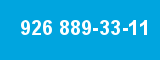 926 889-33-11